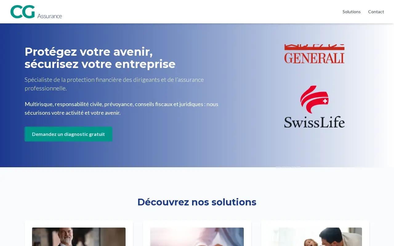 Homepage cgassurance.fr