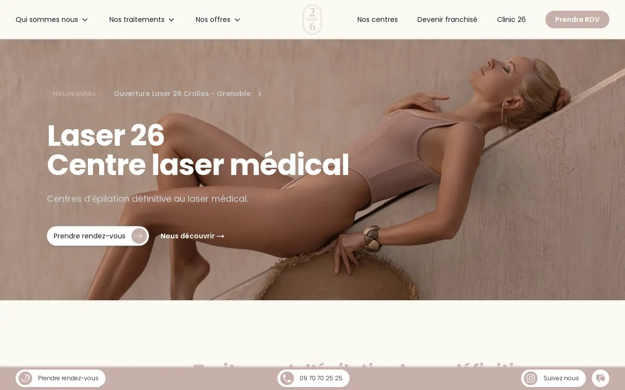 Homepage laser26.com