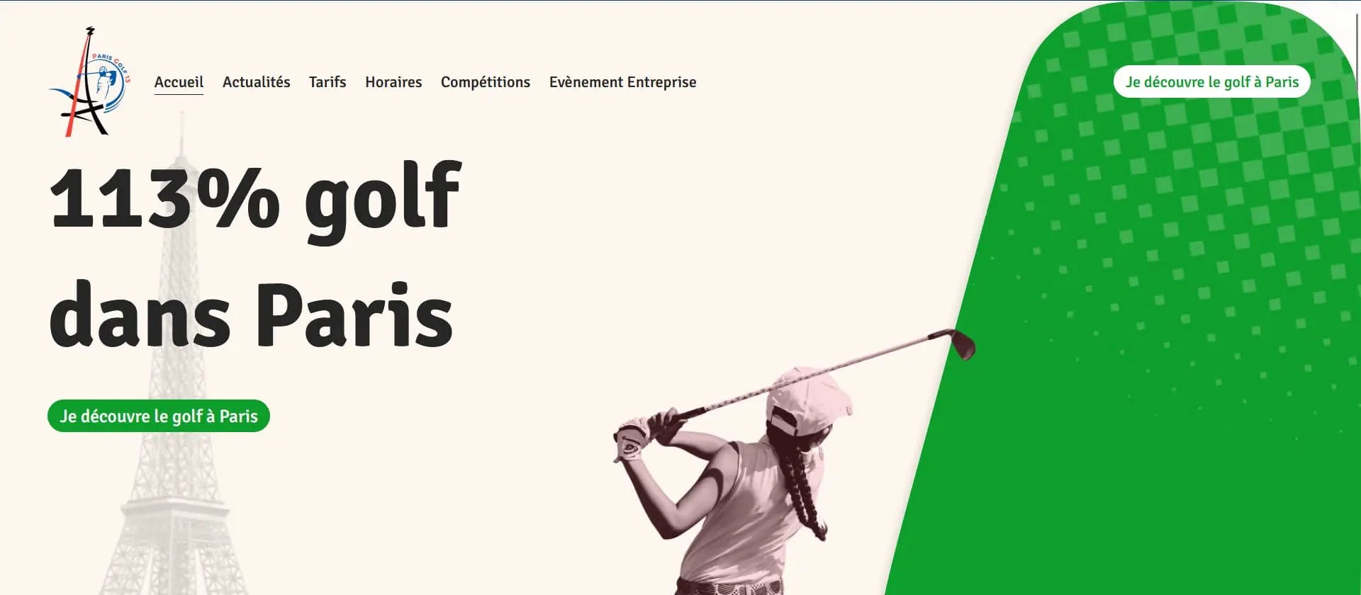 Homepage paris-golf.fr